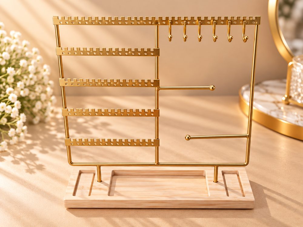 Exhibidor de joyas Dorado código DA-10685-3