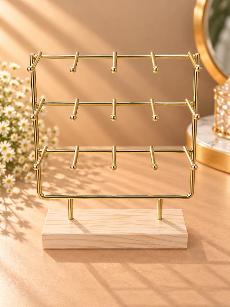 Exhibidor de joyas Dorado código DA-10687-2